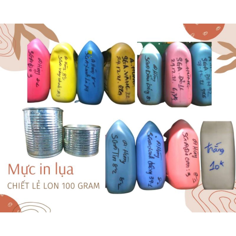 Mực in lụa trên túi PP, PE, túi xốp, khăn lạnh
