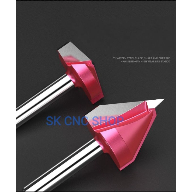 Mũi dao CNC 3D Vbit - Cán 6MM - 60 /90 /120 /150 độ SK CNC SHOP