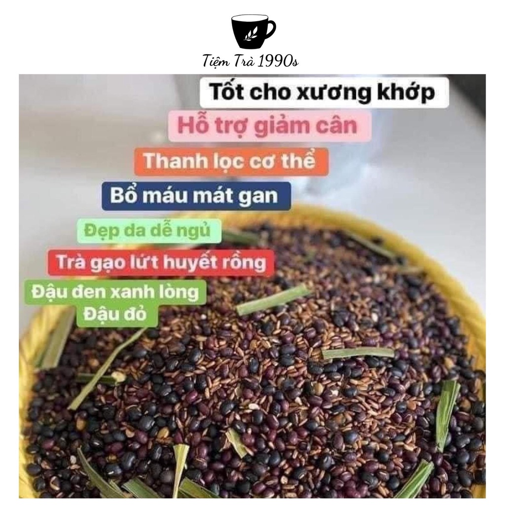 Trà Gạo Lứt Đậu Đen Xanh Lòng Tiệm Trà 1990s