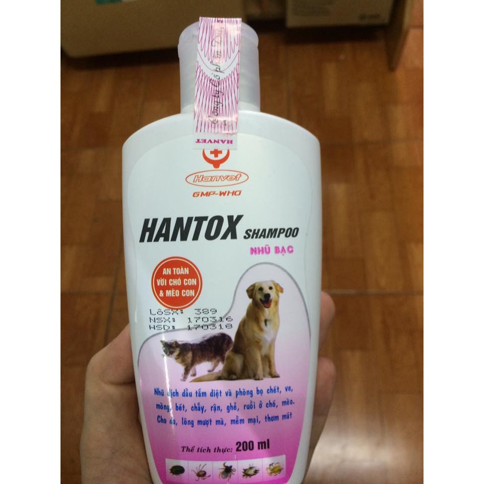 Sữa tắm Hantox Shampoo 200ml dành cho chó mèo