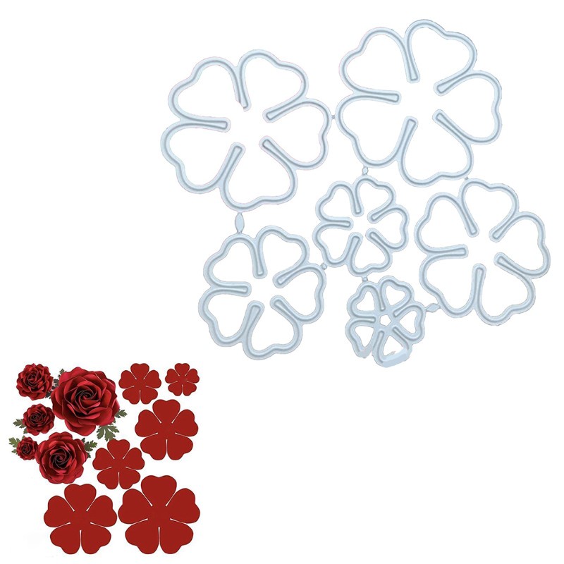 Khuôn Cắt Giấy Kim Loại Hình Hoa Trang Trí Album Ảnh Thẻ