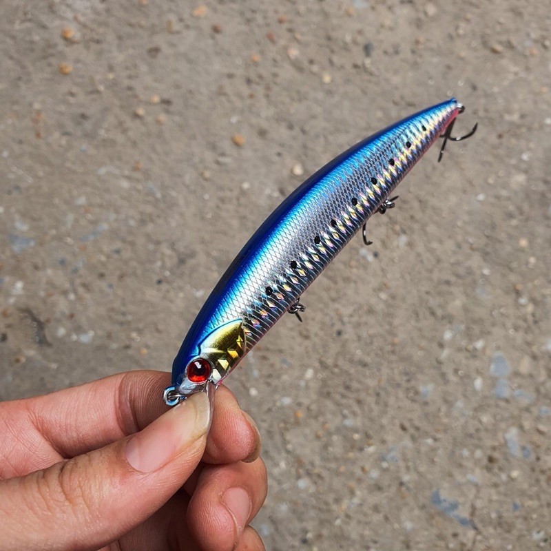 mồi câu cá chẽm, cá hồng Minow king dom 3523