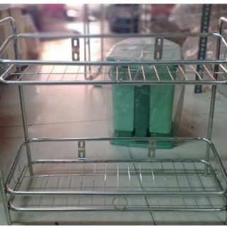 Kệ inox 2 tầng gia vị