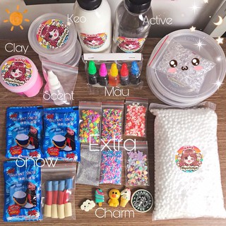 Bộ Kit 28 Món Làm Tất Cả Loại Slime (Có Tuyết Mỹ Snowonder)