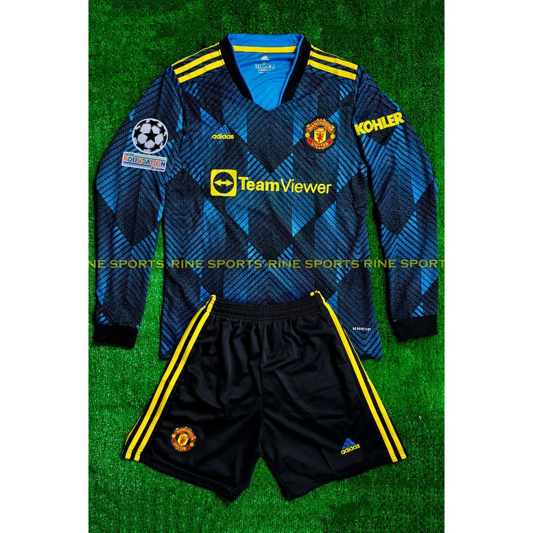 Hàng Thailand Super Bộ Áo bóng đá MU dài tay- Manchester United 2021/2022 chuẩn thi đấu 100%