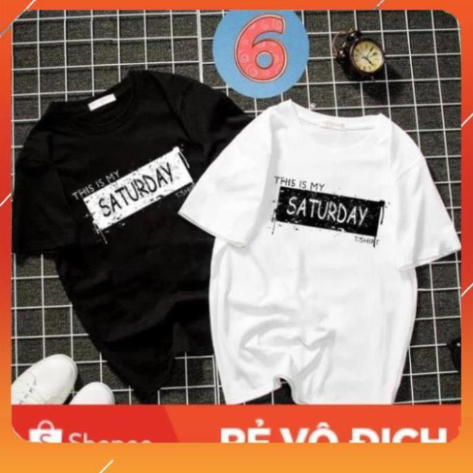 Album 12 - áo thun unisex 7 ngày trong tuần phong cách cá tính vải dày mịn [MÀU TRẮNG]