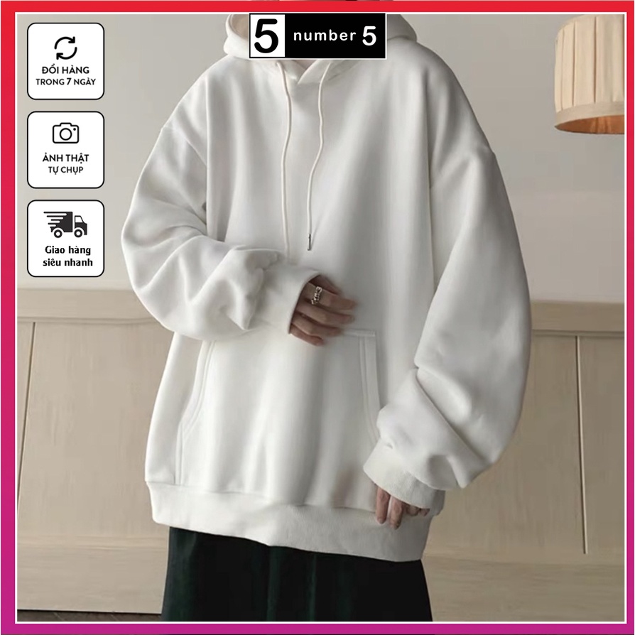 Áo Hoodie Nam Nữ BASIC Cao Cấp, Áo Nỉ Bông Trơn Nhiều Màu Nhiều Size [AHD]