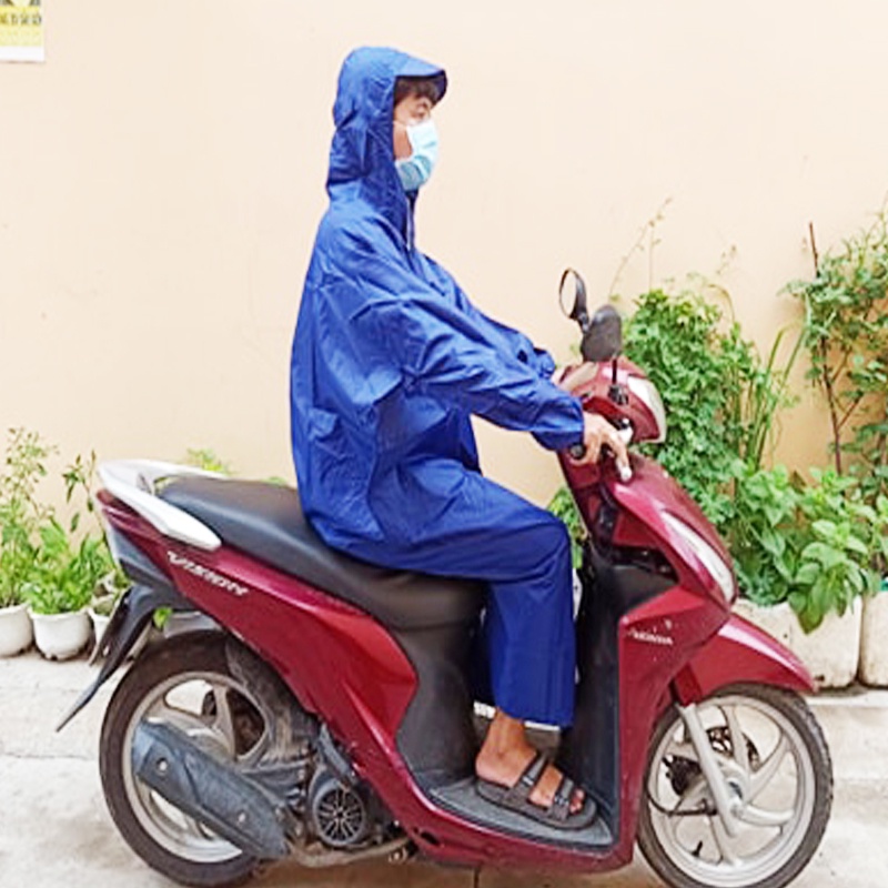 Áo Mưa Măng Tô Hàn Quốc, Áo Mưa Khoá Kéo Vải Dù Cao Cấp, Khổ To Rộng, Màu Sắc Tươi Sáng