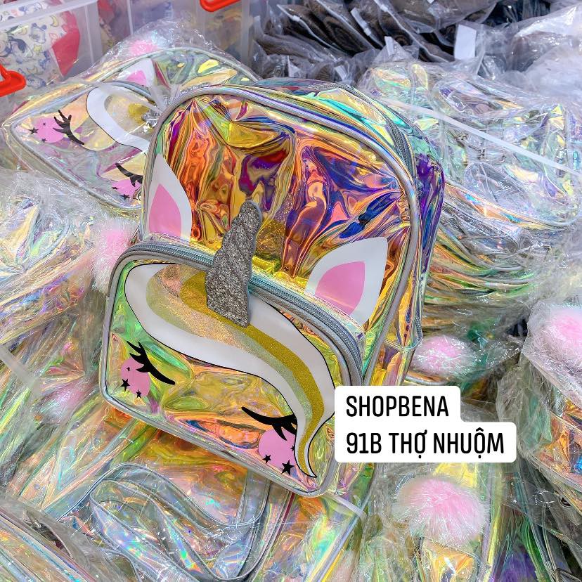 ❤️ FREESHIP ❤️ Balo Unicorn nhựa trong cho bé gái