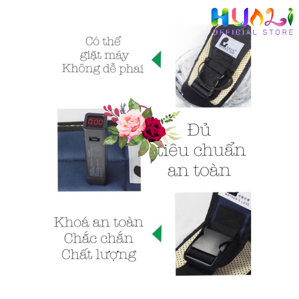Đai Địu Em Bé Phía Trước Ngang Hông Siêu Nhẹ Tiện Lợi Cho Cha Mẹ