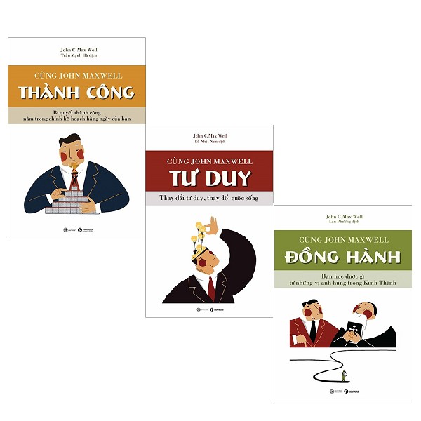 Sách - Combo Cùng John Maxwell (Đồng Hành + Tư Duy + Thành Công)