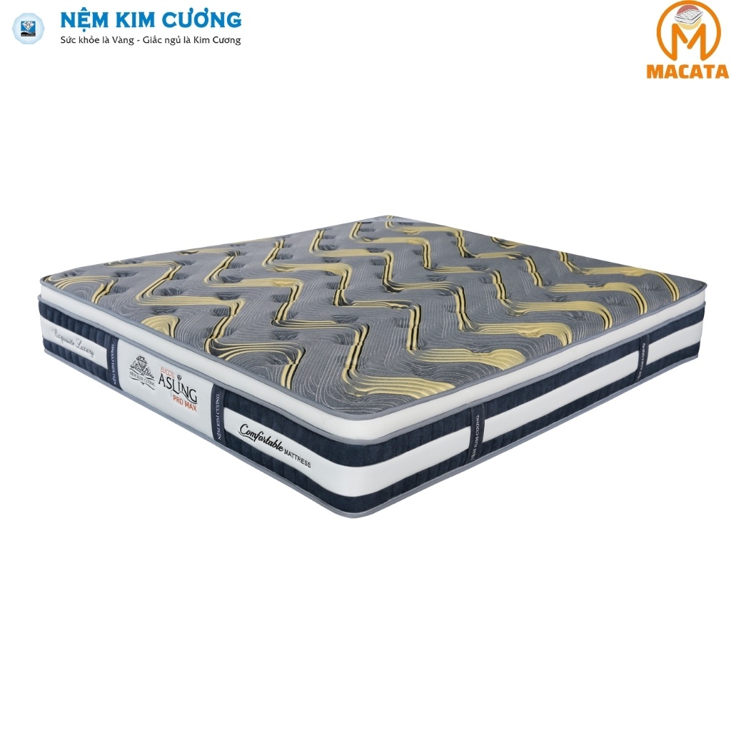 Nệm lò xo túi độc lập ASLING PRO MAX chính hãng đệm  KIM CƯƠNG cao cấp chuẩn khách sạn 5 sao giá rẻ LX1011