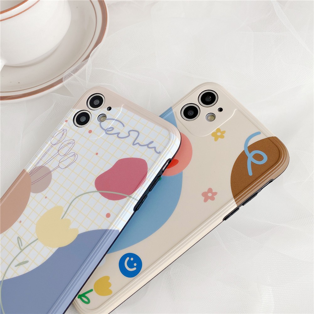 Ốp Điện Thoại Họa Tiết Hoa Xinh Xắn Cho Iphone 11 12Pro MAX XS I8 PLUS I7 XR | BigBuy360 - bigbuy360.vn