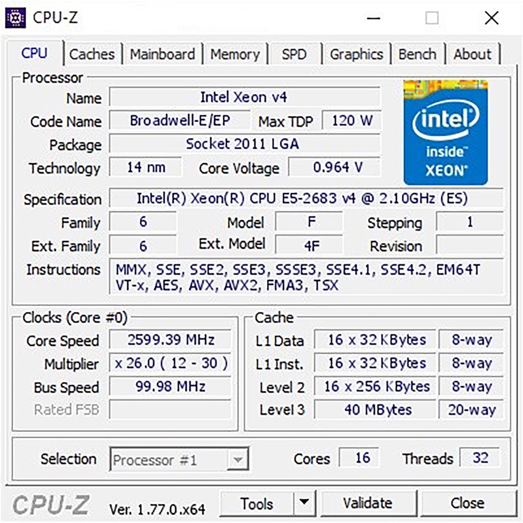 [Sale] CPU INTEL XEON E5-2683 V4 (16C/32T, 40M CACHE, 2.1GHZ TURBO 3.0GHZ) SOCKET 2011. Bảo hành 12T | BigBuy360 - bigbuy360.vn