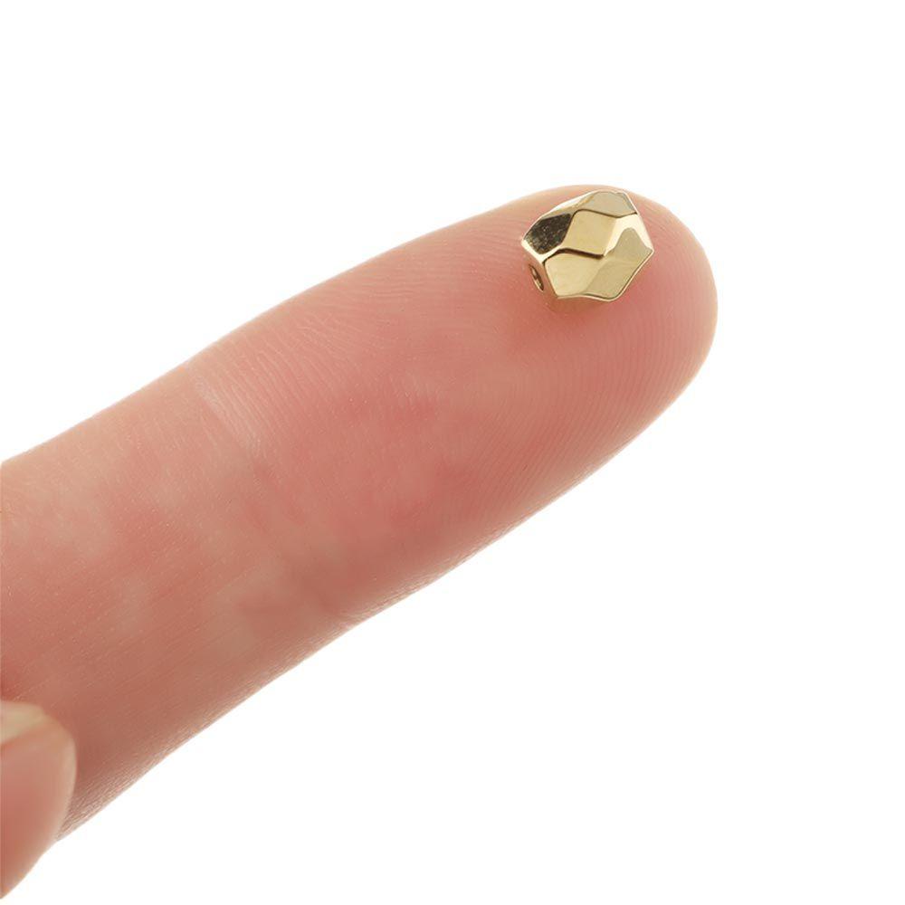 Set 100 Hạt Xỏ Lỗ Hình Tròn / Ngôi Sao Dùng Để Làm Trang Sức Thủ Công