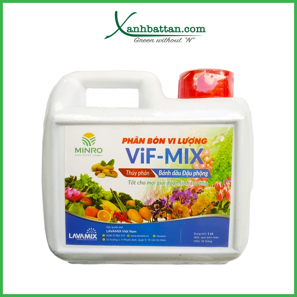 Phân bánh dầu đậu phộng dạng lỏng VIF MIX LAVAMIX 1 Lít