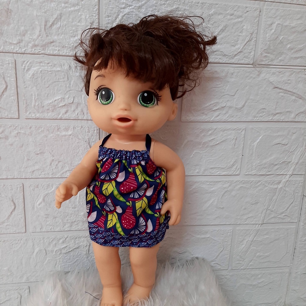 Búp bê Mỹ Hasbro Baby Alive 32 cm Da Đen Da trắng, Tóc nâu xoăn - Baby Alive Sweet Spoonfuls Baby Doll Girl Brun