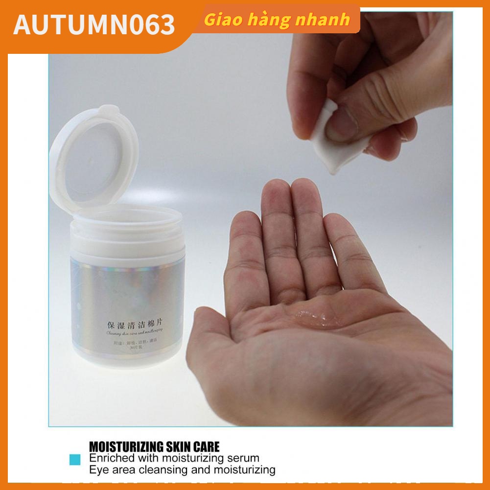 Autumn063 30 cái Miếng ghép lông mi Làm sạch Bông tẩy trang Dưỡng ẩm cho mắt