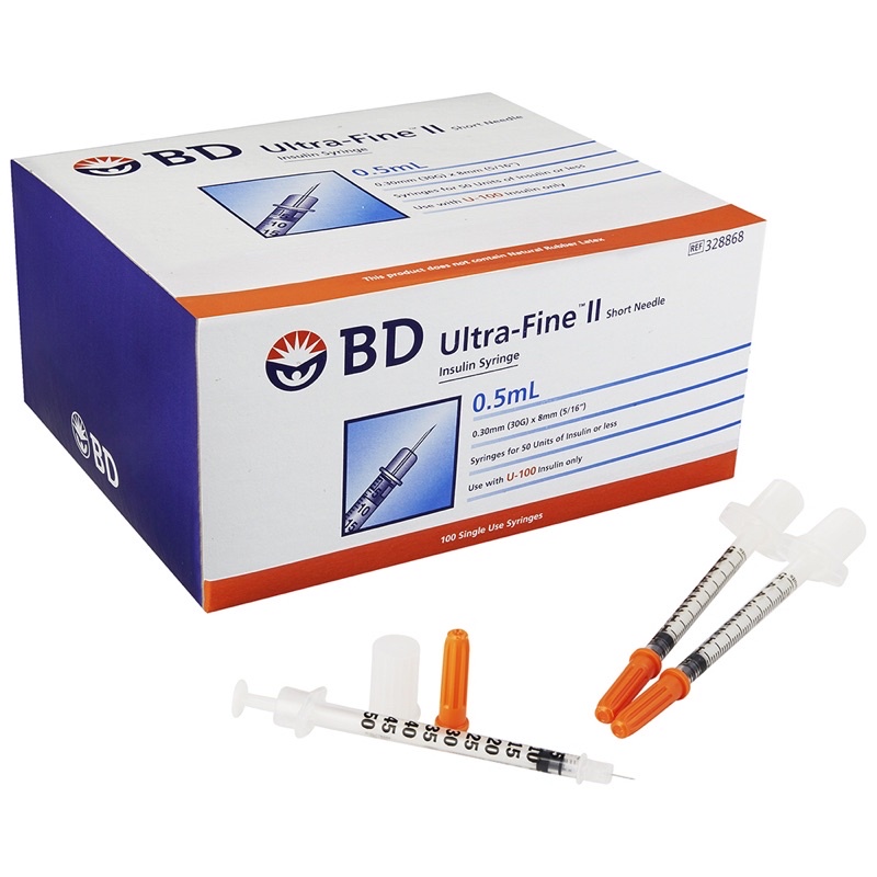 Bơm kim tiêm tiểu đường Insulin BD 0,5ml
