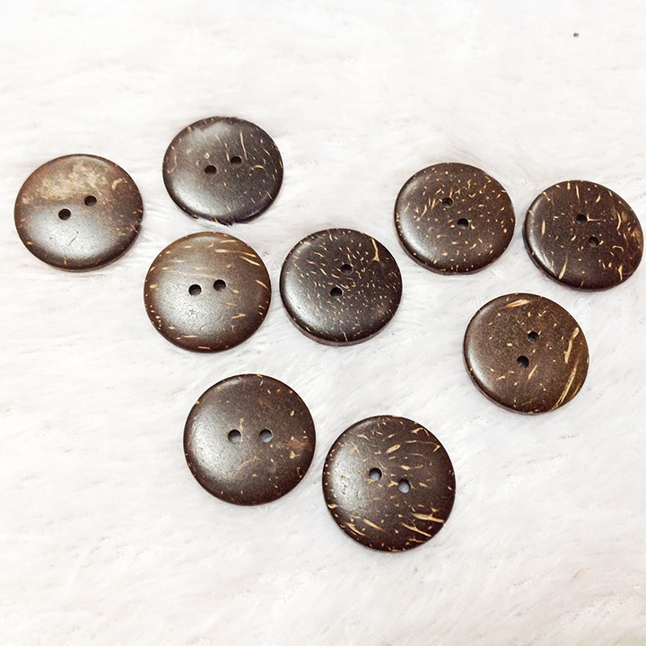 Cúc áo gỗ khuy nút dạ khoác size 2.5cm