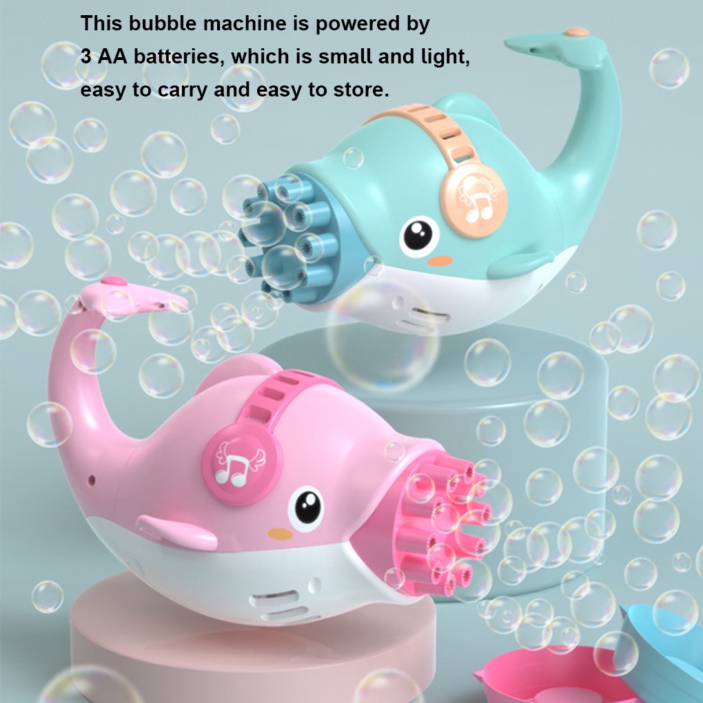 Bubble Machine Electric 10 Holes Bubble Maker Animal Shape Portable Children Summer Toy[sneaky]