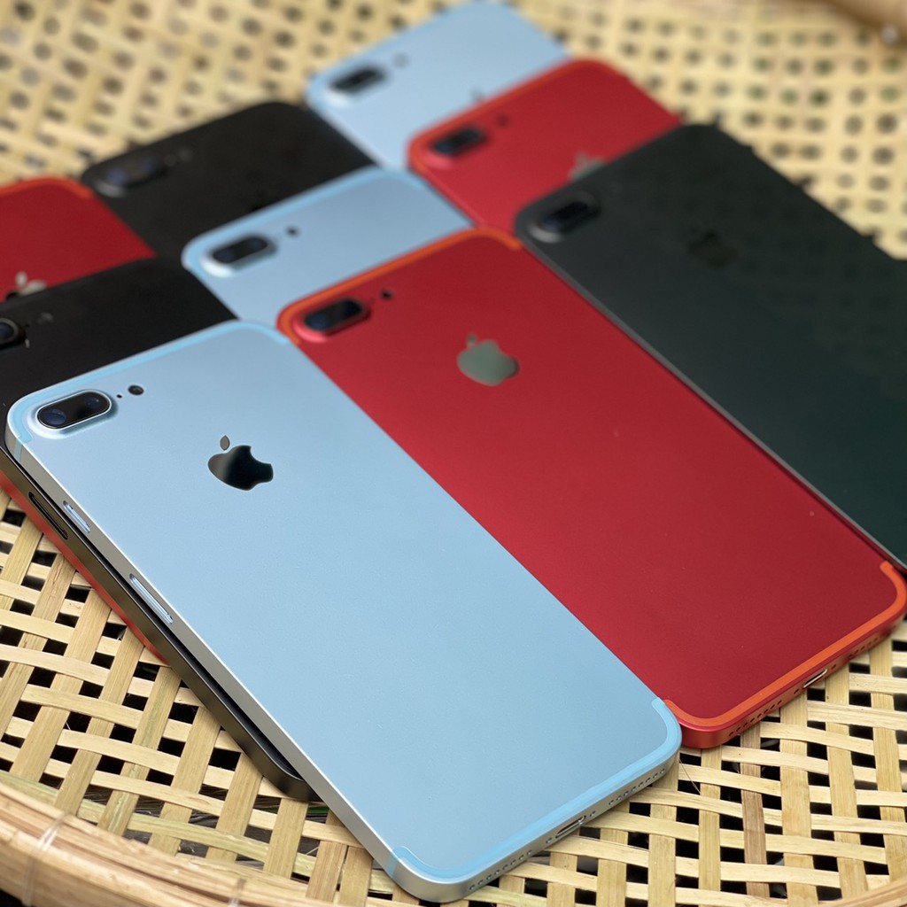 Vỏ iPhone 7 Plus cạnh vuông iPhone 12, kèm bộ nút