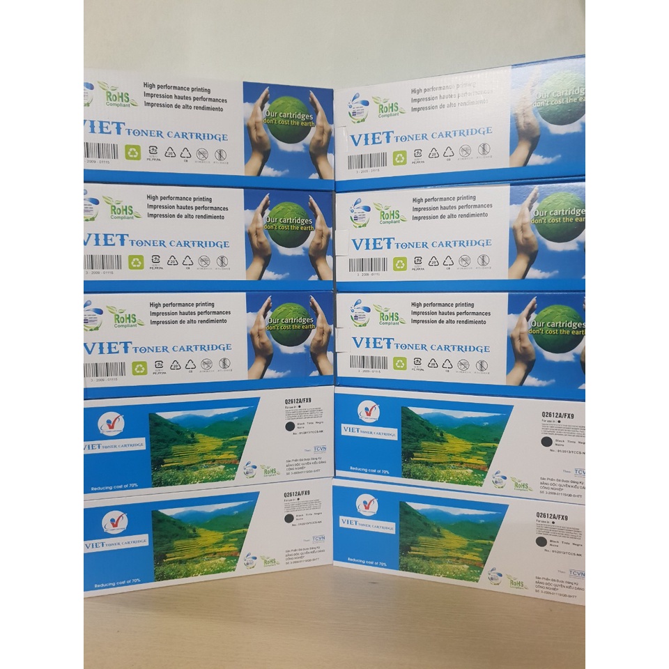 Hộp Mực 12A Viet Toner - Dùng Cho Máy In HP  Canon