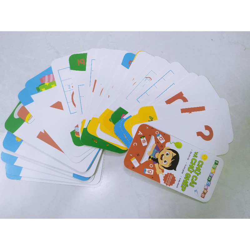 Flashcard - Bộ Thẻ Học Chữ Cái Và Chữ Ghép  42 Thẻ