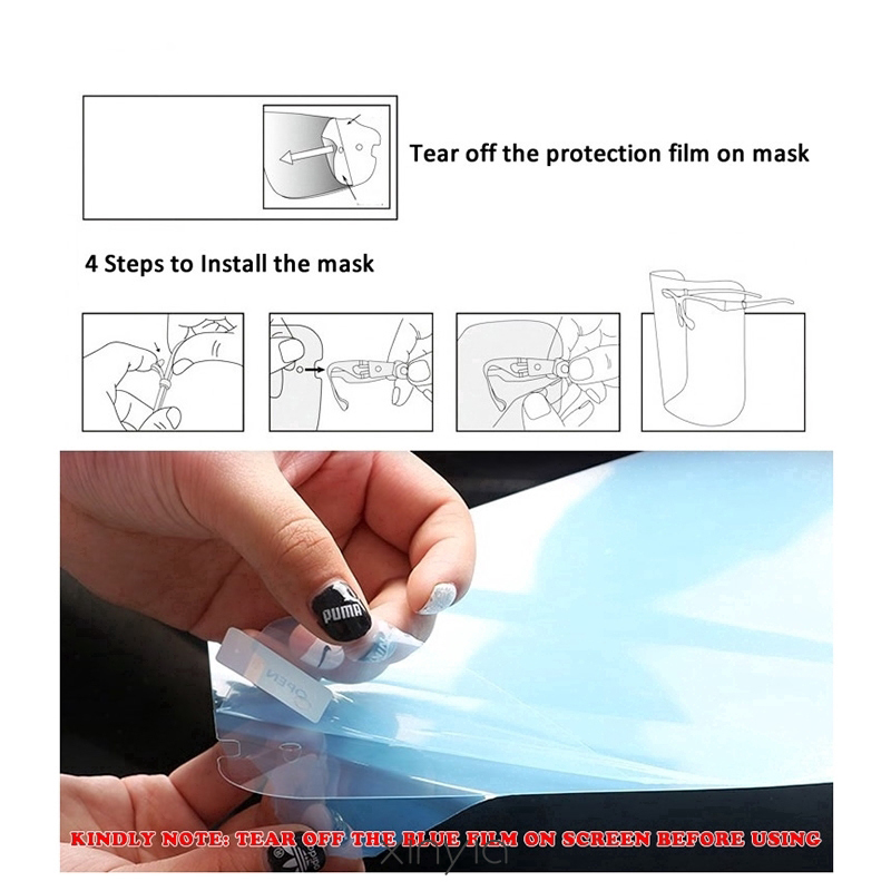 Kính bảo hộ trong suốt chống sương mù/chống dầu có thể tái sử dụng | BigBuy360 - bigbuy360.vn