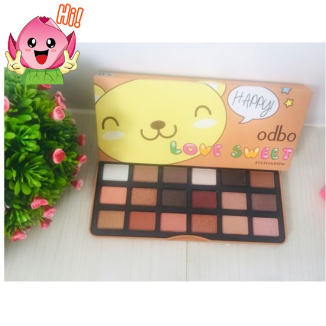 Bảng phấn mắt Odbo - Love Sweet Eyeshadow OD 262 ( 18 Ô - Hình Hộp Bút )