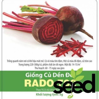 Hạt Giống Củ Dền Đỏ 10Gram