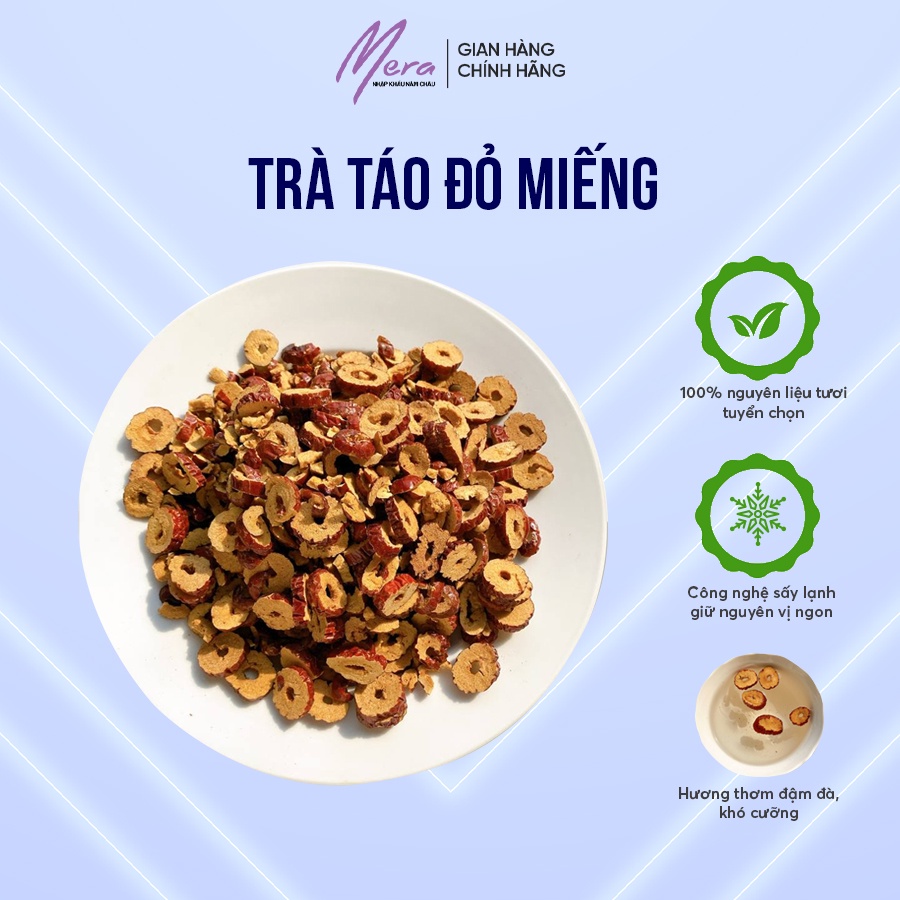Táo Đỏ Cắt Lát Sấy Khô Mộc Hương Sơn gói 50gr