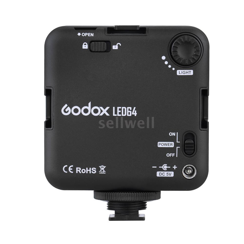 Đèn LED trợ sáng godox led64 cho Camera DSLR