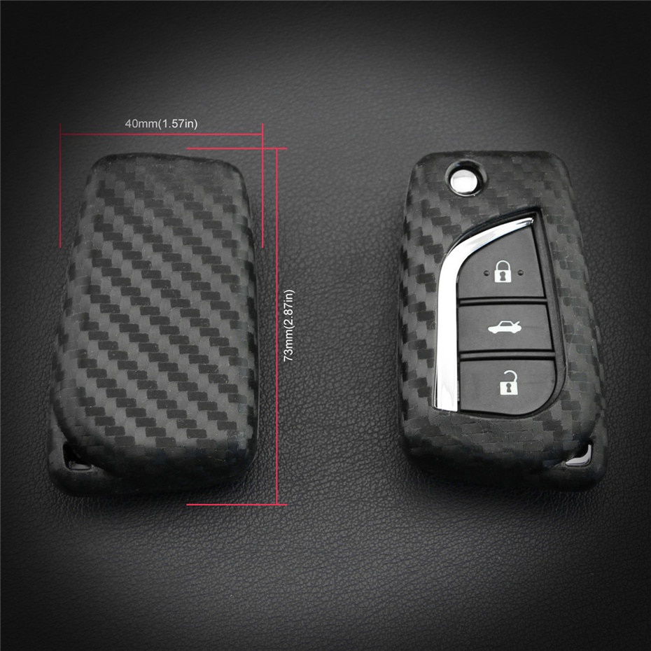 Toyota​ Revo​ Vỏ Bọc Chìa Khóa Điều Khiển Từ Xa Cho Xe Hơi altis fortuner 2014 Toyota Yaris Hilux vellfire 2010 Chr estima vellfire altis Rav4 Auris Aygo Corolla Prado Chr Hilux Yaris Avensis 2019 2020