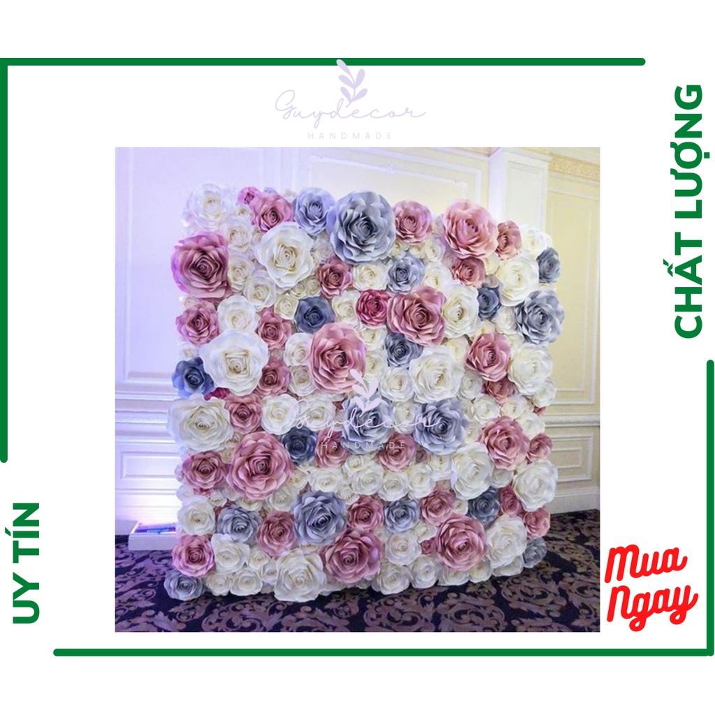 《Size 15cm x 1》Hoa Giả - Hoa Giấy Mỹ Thuật Trang Trí Backdrop, Tiệc, Sự Kiện
