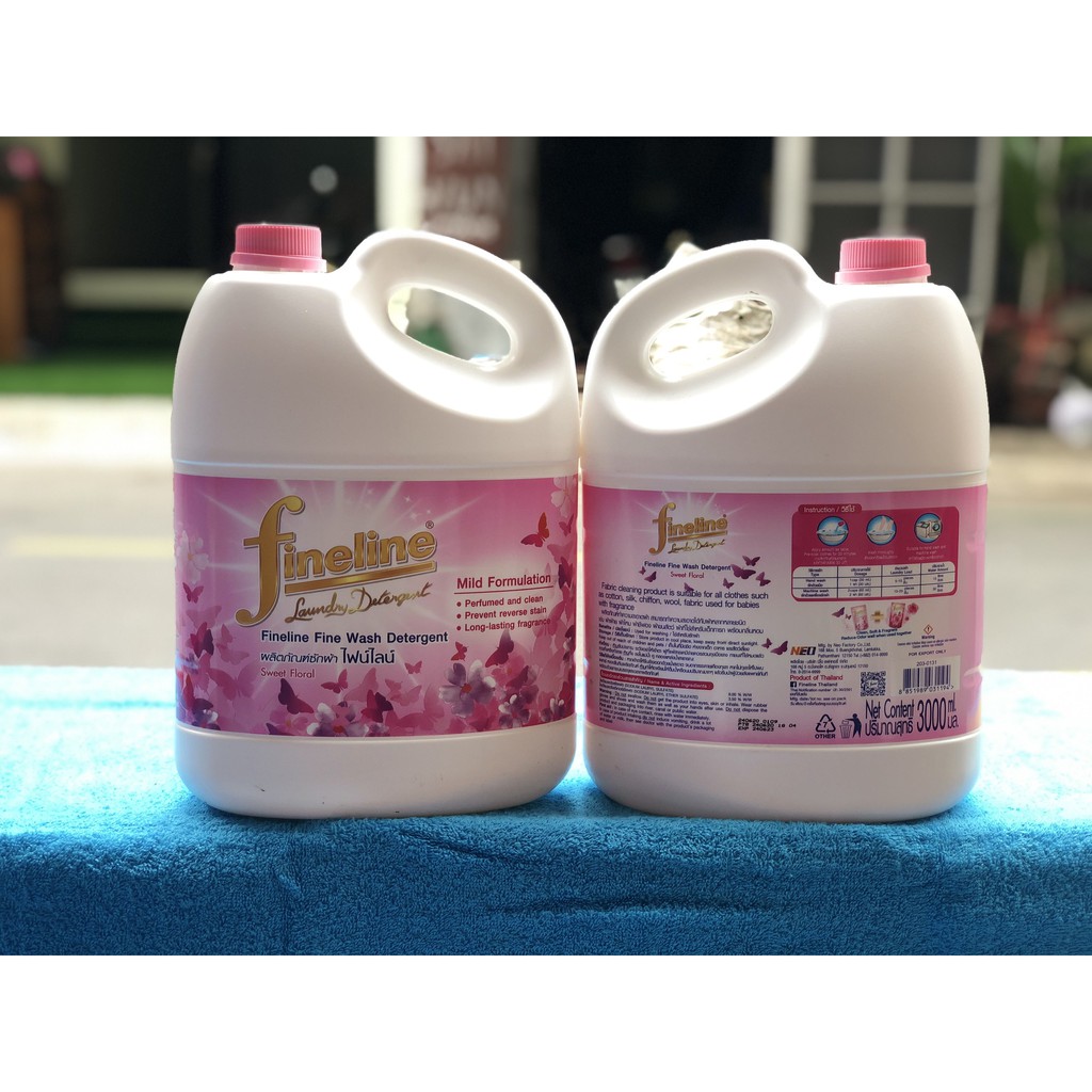 MƯỚC GIẶT XẢ QUẦN ÁO FINELINE THÁI LAN 3000ml