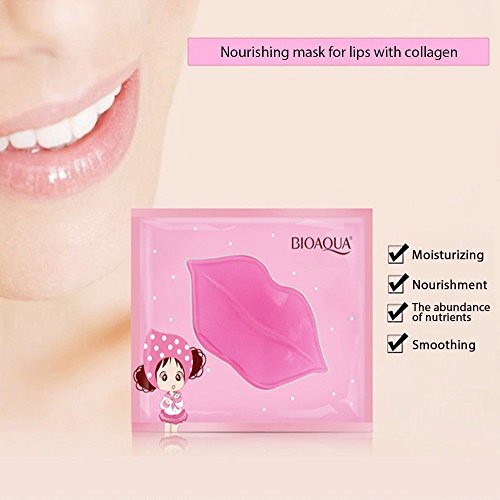 [combo 50] Mặt nạ môi Bioaqua Collagen Nourish Lips Membrane Mask