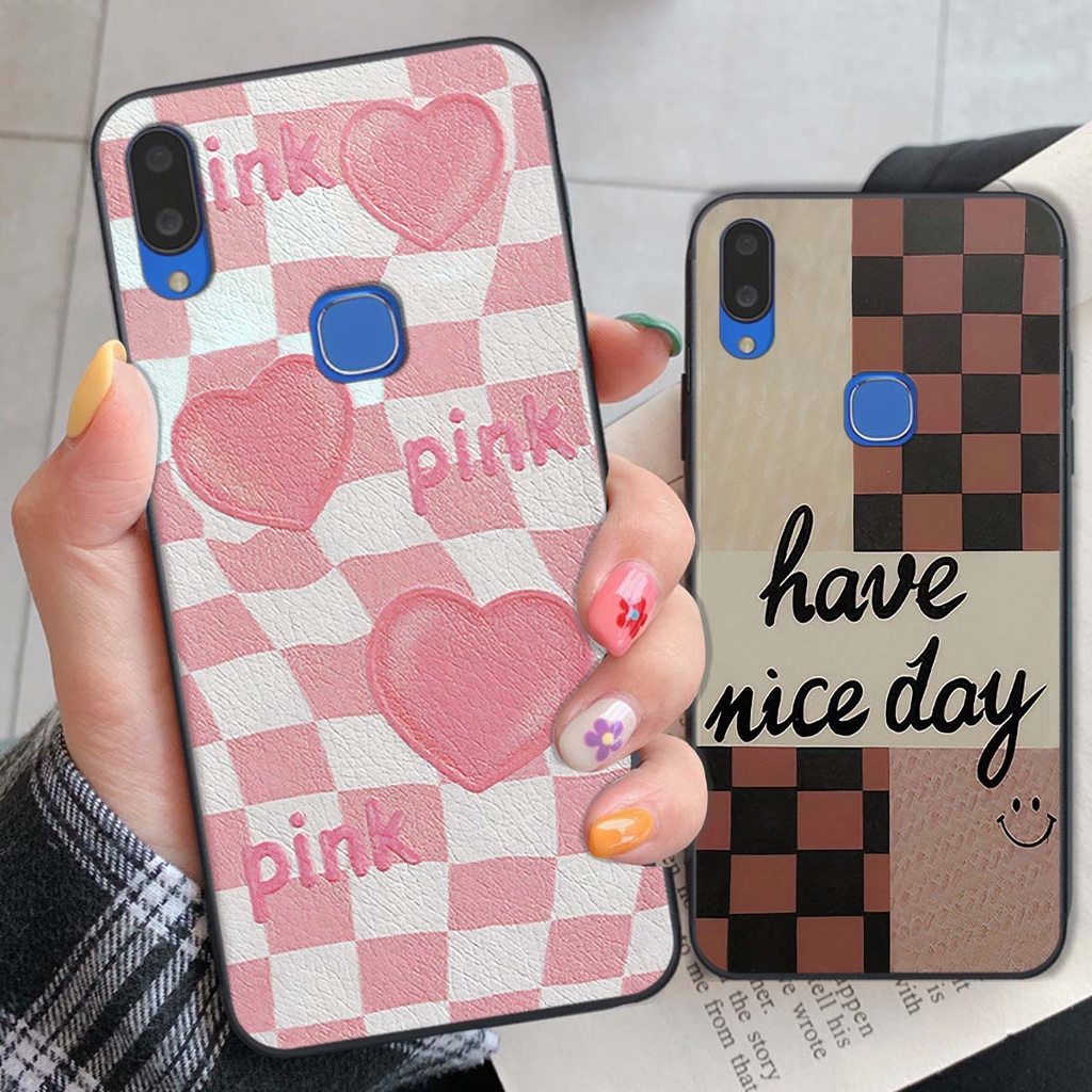 Ốp Vivo V11 / V11i caro trái tim cá tính, thời trang siêu đẹp, siêu phong cách