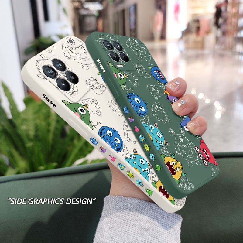 Ốp Điện Thoại Silicon Dẻo Họa Tiết Quái Vật Dễ Thương Cho Realme 8 8i Pro 4G 5G