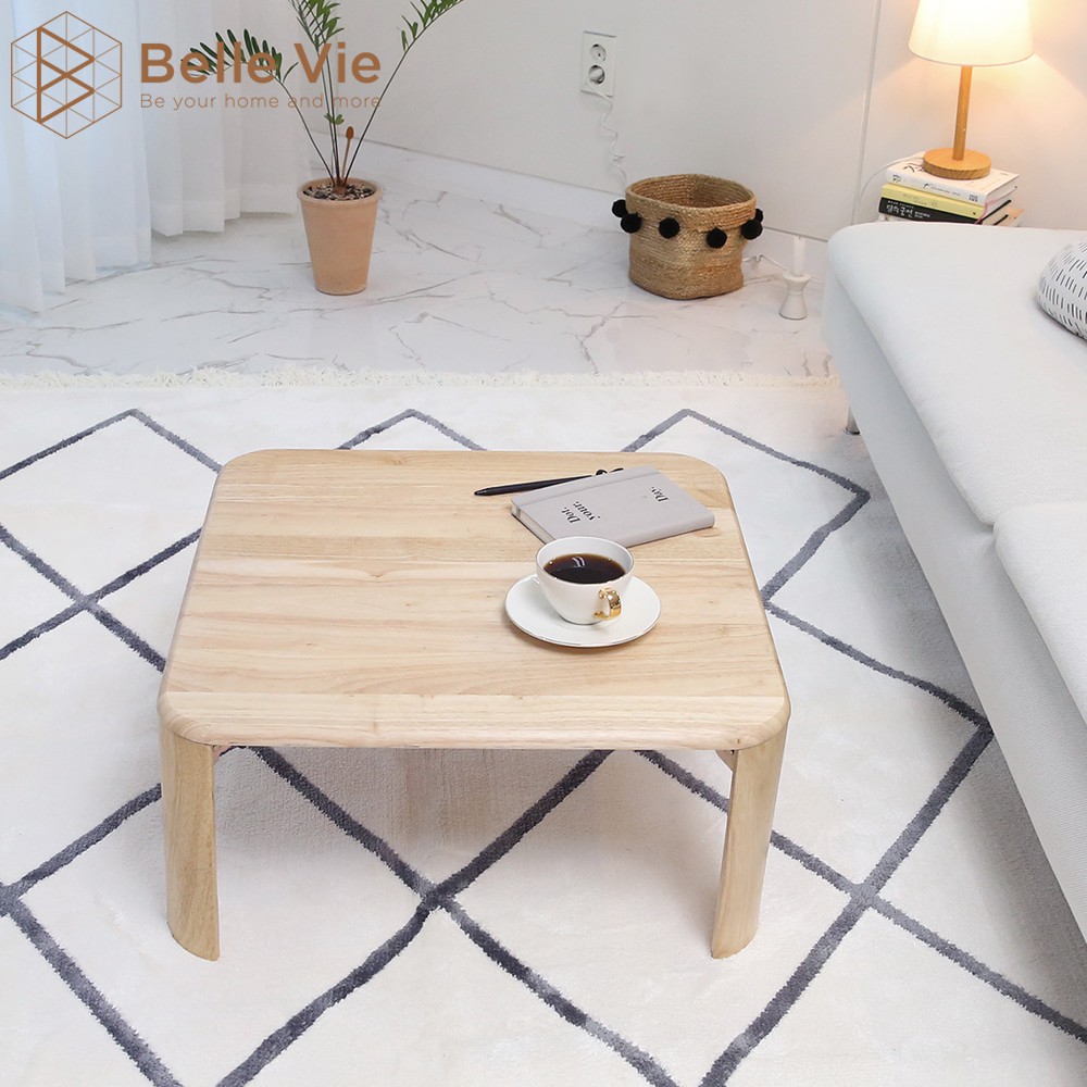 BÀN TRÀ SOFA - BRUNCH TABLE GỖ TỰ NHIÊN - SIZE M ( 60 x 60 ) - NỘI THẤT VHOME