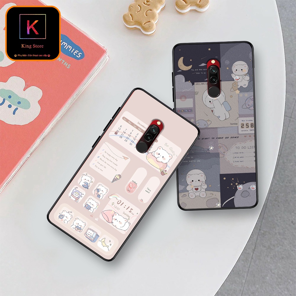Ốp lưng Xiaomi Redmi 7 - Redmi 7A - Redmi 8 - Redmi 8A - Ốp in hình thỏ con dễ thương - Lưng nhám Viền  TPU cao cấp