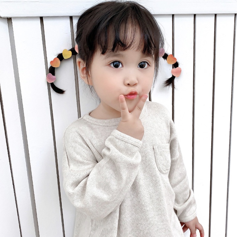 Dây Buộc Tóc Cao Su Họa Tiết Động Vật Hoạt Hình Phong Cách Hàn Quốc Cho Bé Gái