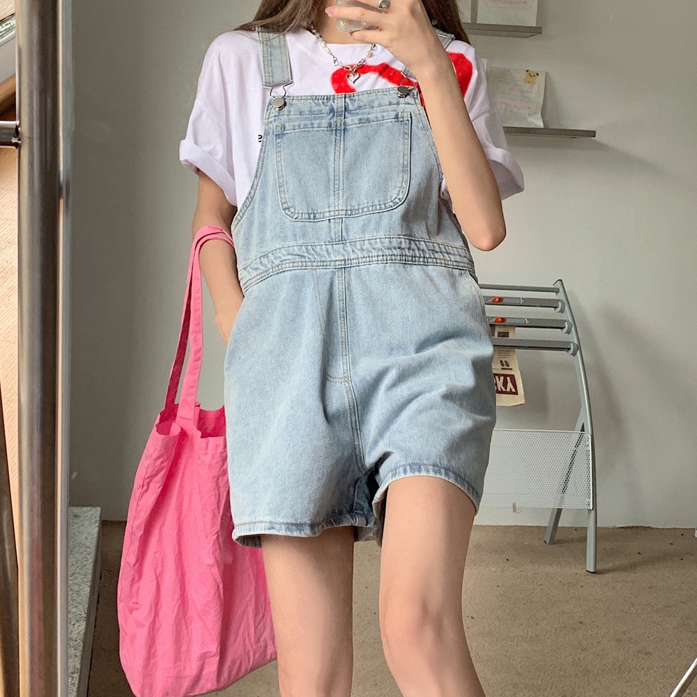 Quần Yếm Denim Thời Trang Dành Cho Nữ