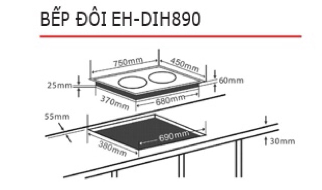 Bếp Từ Chefs EH-DIH890 Giá cực rẻ