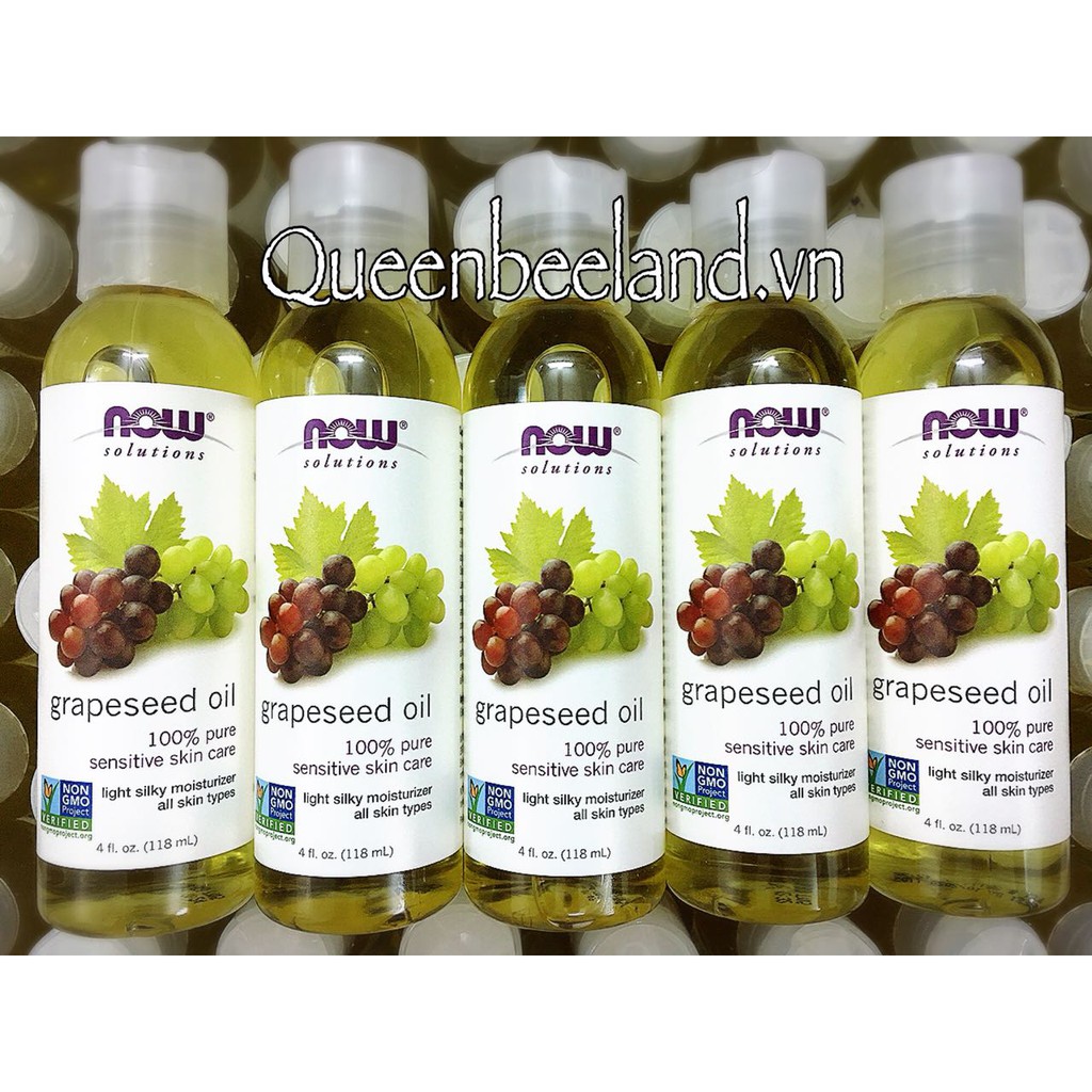 DẦU HẠT NHO NOW GRAPESEED OIL - 118ML