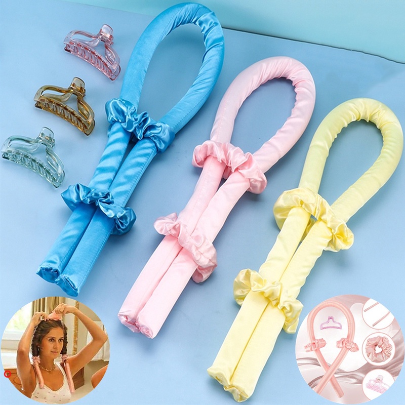 [Hàng mới về] Lô uốn tóc không dùng nhiệt kèm kẹp càng cua DIY