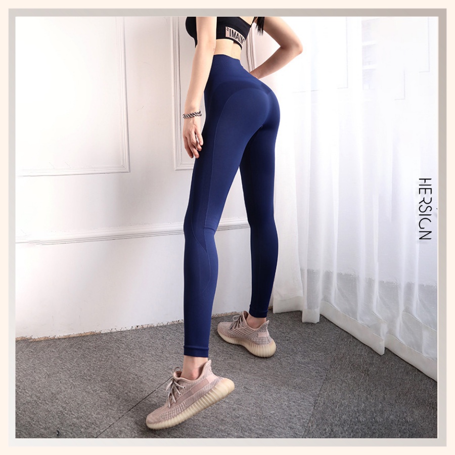 QUẦN TẬP GYM NỮ QUẦN TẬP YOGA NỮ LEGGING THỂ THAO DỆT TRƠN HERSIGN-LEGGING14