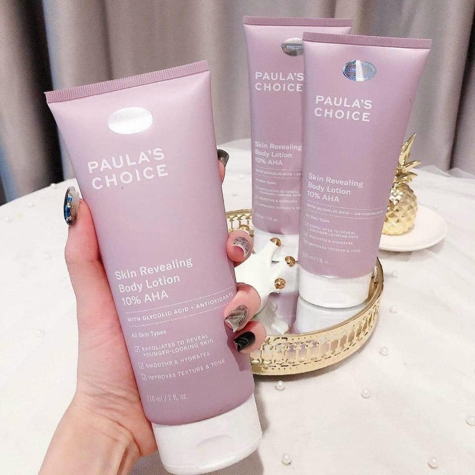 Kem dưỡng thể Paula Choice 2% BHA Weightless Body Treatment  / 10% AHA Skin Revealing Body Lotion