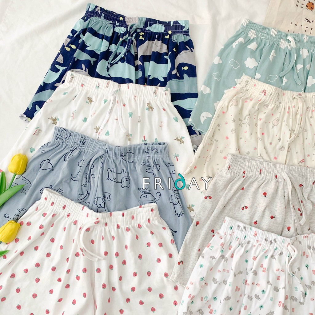 Quần short ngủ chất liệu cotton hoạ tiết đáng yêu Friday | BigBuy360 - bigbuy360.vn