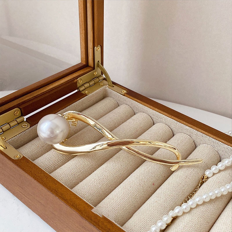 Kẹp Tóc Đính Ngọc Trai Thời Trang Cao Cấp Cho Nữ